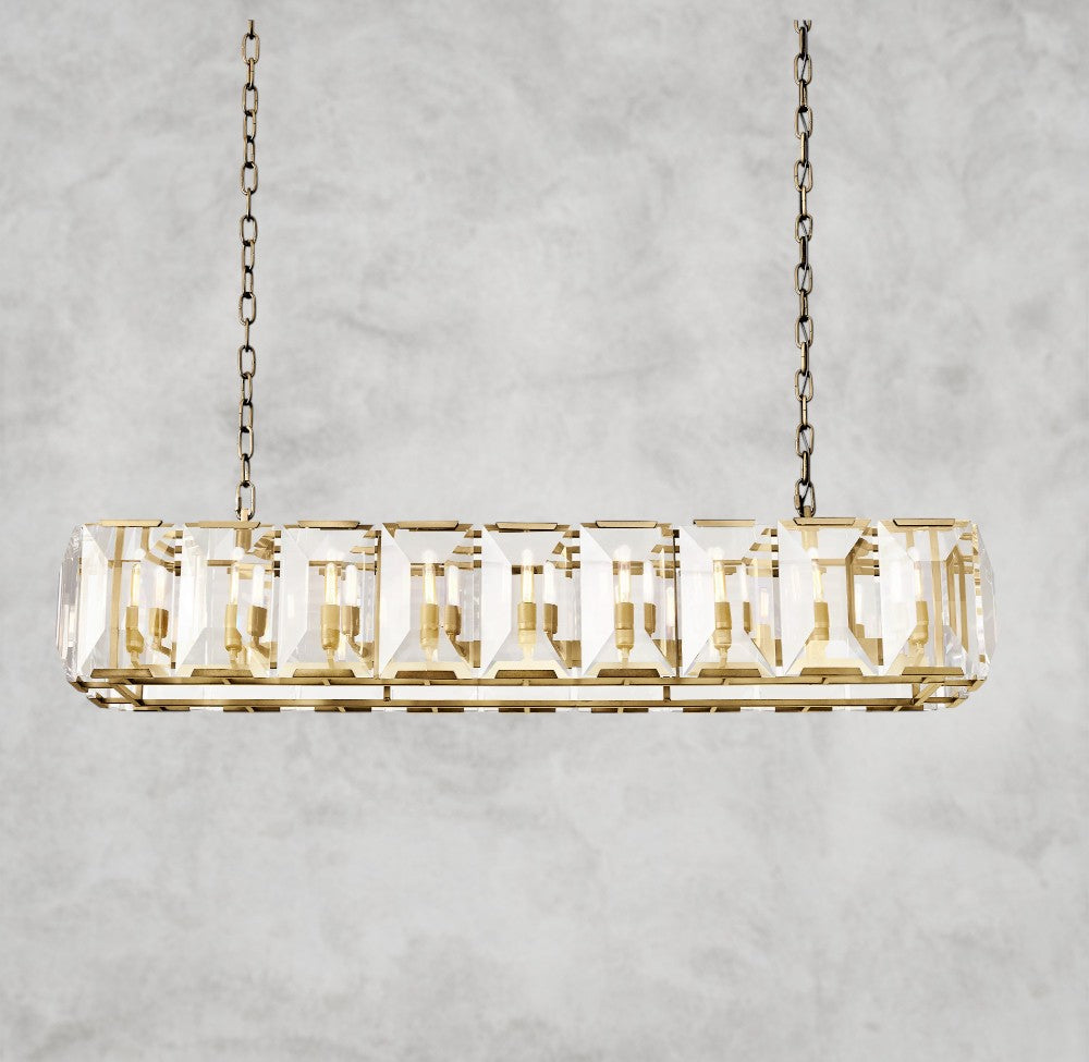 Harlow Crystal Rectangular Chandelier 42", 54", 62", 74"